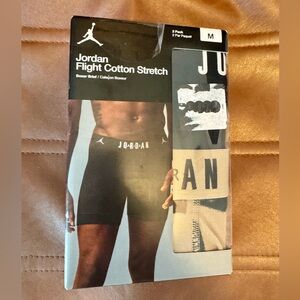 Jordan Flight Cotton Stretch 2 Pack Men’s Medium Boxer Briefs. NWT